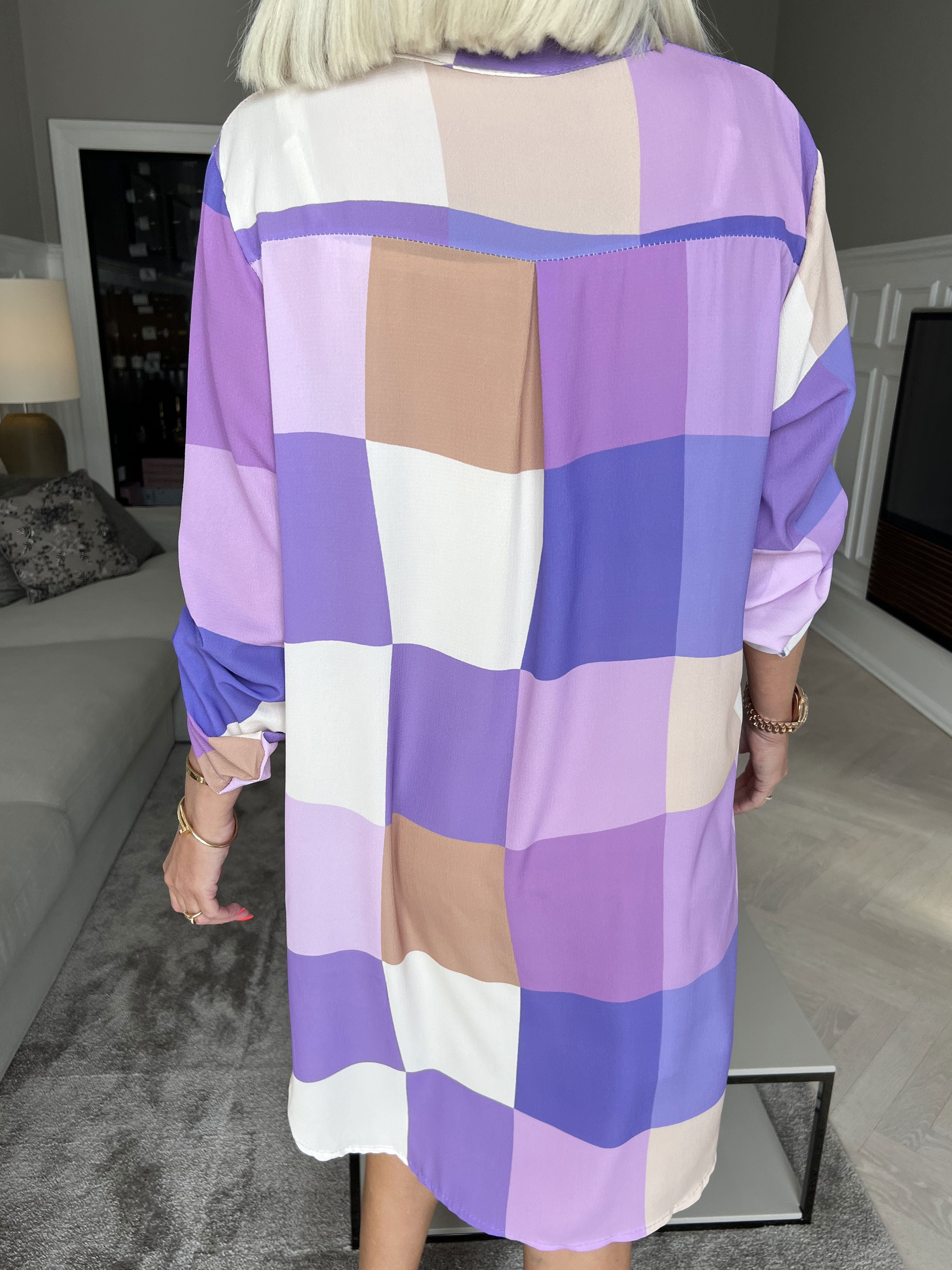 Vanesa Dress Check - Lätt och luftig klänning